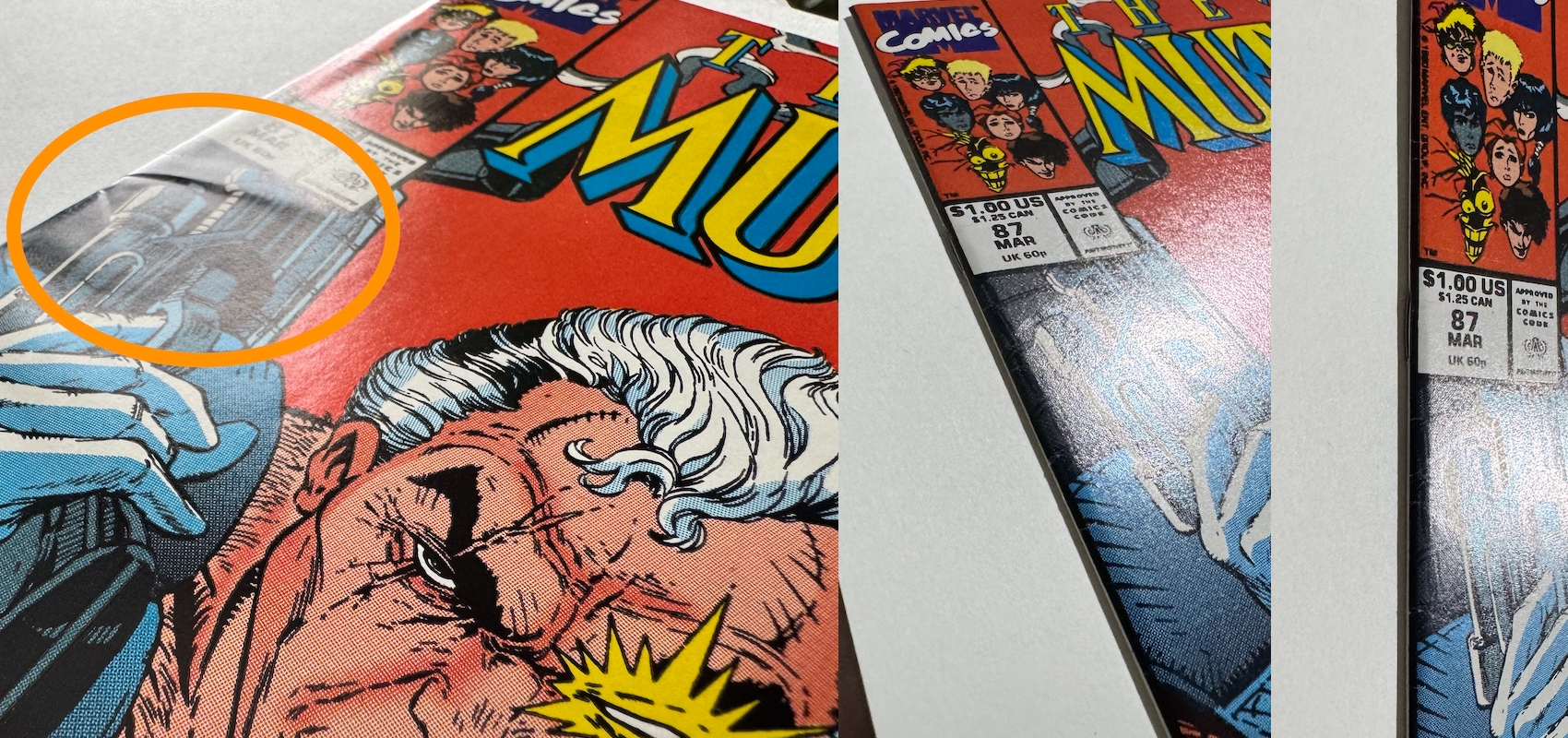 New Mutants 87 Spine Crunch Repair